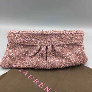 LAUREN MERKIN Rare Sequined EVE Clutch NWOT